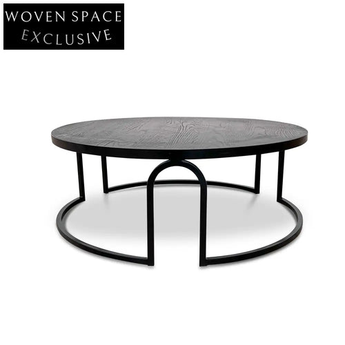 CCF6783-NI Oak Coffee Table - Full Black