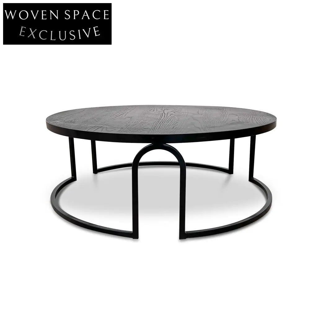 CCF6783-NI Oak Coffee Table - Full Black