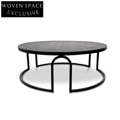 CCF6783-NI Oak Coffee Table - Full Black