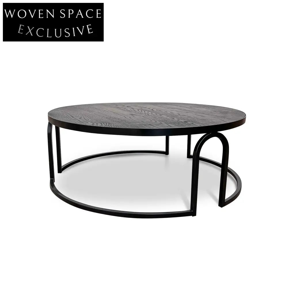 Ben Oak Coffee Table - Full Black Coffee Tables