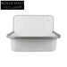 Bérénice Head Retro Wall-Mounted Enamel Sink Sink gray edge in stock