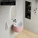 Big Modern Ceramic Wall-Hung Bathroom Wash Basin Sink, Single Faucet Hole, Space-Saving