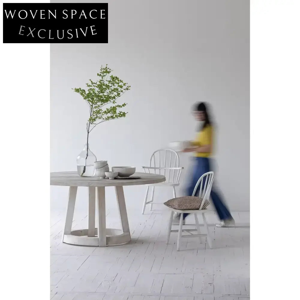 Elegant French Vintage Birch Wood Dining Chair for Modern Home Kitchen