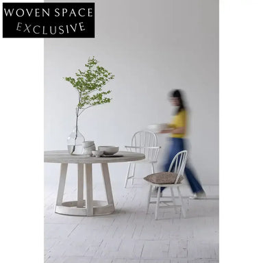 Elegant French Vintage Birch Wood Dining Chair for Modern Home Kitchen