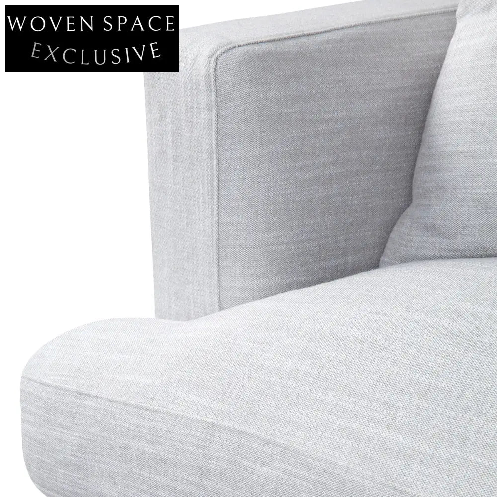 Birkshire 3 Seater Slip Cover Sofa - Grey Linen Sofa