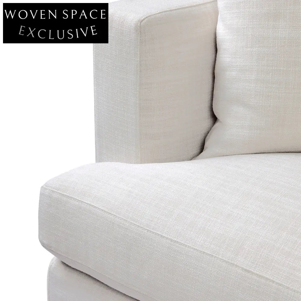Birkshire 3 Seater Slip Cover Sofa - Off White Linen Sofa