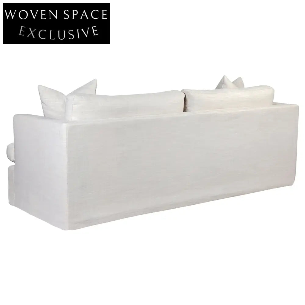 Birkshire 3 Seater Slip Cover Sofa - Off White Linen Sofa