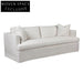 Birkshire 3 Seater Slip Cover Sofa - Off White Linen Sofa