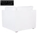 Birkshire Slip Cover Corner Seat Chair - White Linen Sofa
