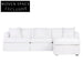 Birkshire Slip Cover Modular Sofa - White Linen Option 6