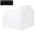 Birkshire Slip Cover Right Arm Facing Seat - White Linen Sofa