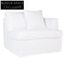 Birkshire Slip Cover Right Arm Facing Seat - White Linen