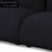 Black Boucle 3 Seater Sofa Sofas