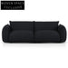 Black Boucle 3 Seater Sofa Sofas
