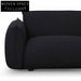 Black Boucle 3 Seater Sofa Sofas