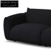 Black Boucle 3 Seater Sofa Sofas