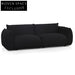 Black Boucle 3 Seater Sofa Sofas