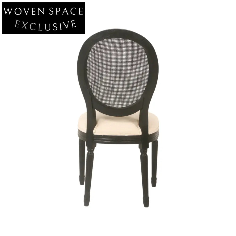 Black ELM Dining Chair - Light Beige (Set of 2) Dining Chair