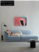 Blue Cotton and Linen Fabric Sofa Small Living Room Multi-person Removable and Washable Free Combination Module