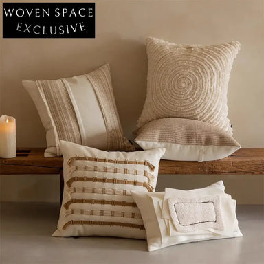 Boho Chic Hand-Woven Decorative Throw Pillow for Sofa Bed Home Decor