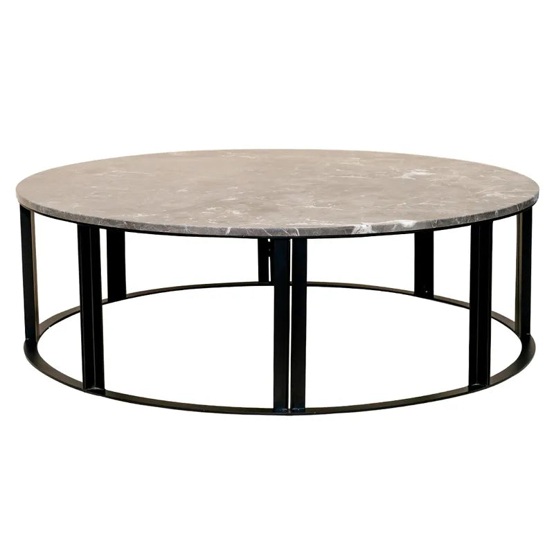 Bowie Marble Coffee Table - Large Grey