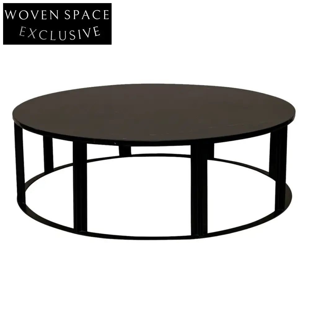 Bowie Marble Coffee Table - Medium Black
