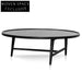 CCF6421-CN 1.1m Wooden Round Coffee Table - Black