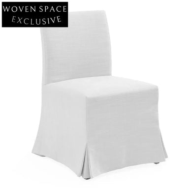 Brighton Slip Cover Dining Chair - White Linen
