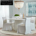 Brighton Slip Cover Dining Chair - White Linen Dining Chair