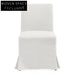 Brighton Slip Cover Dining Chair - White Linen Dining Chair