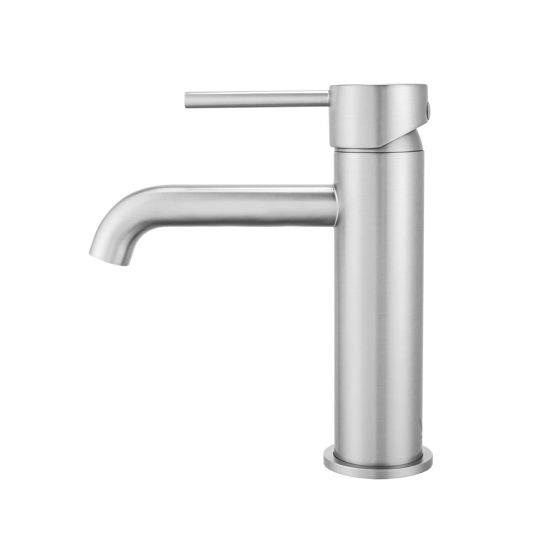 LUCID PIN Series Round Brushed Nickel Basin Mixer