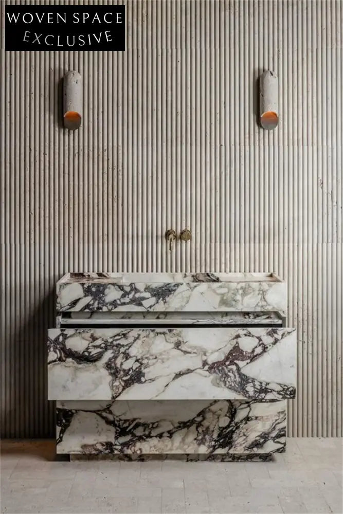 Caden Purple Rock Pedestal Basin