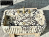Calacatta Viola marble sink ribbed 3 Sides