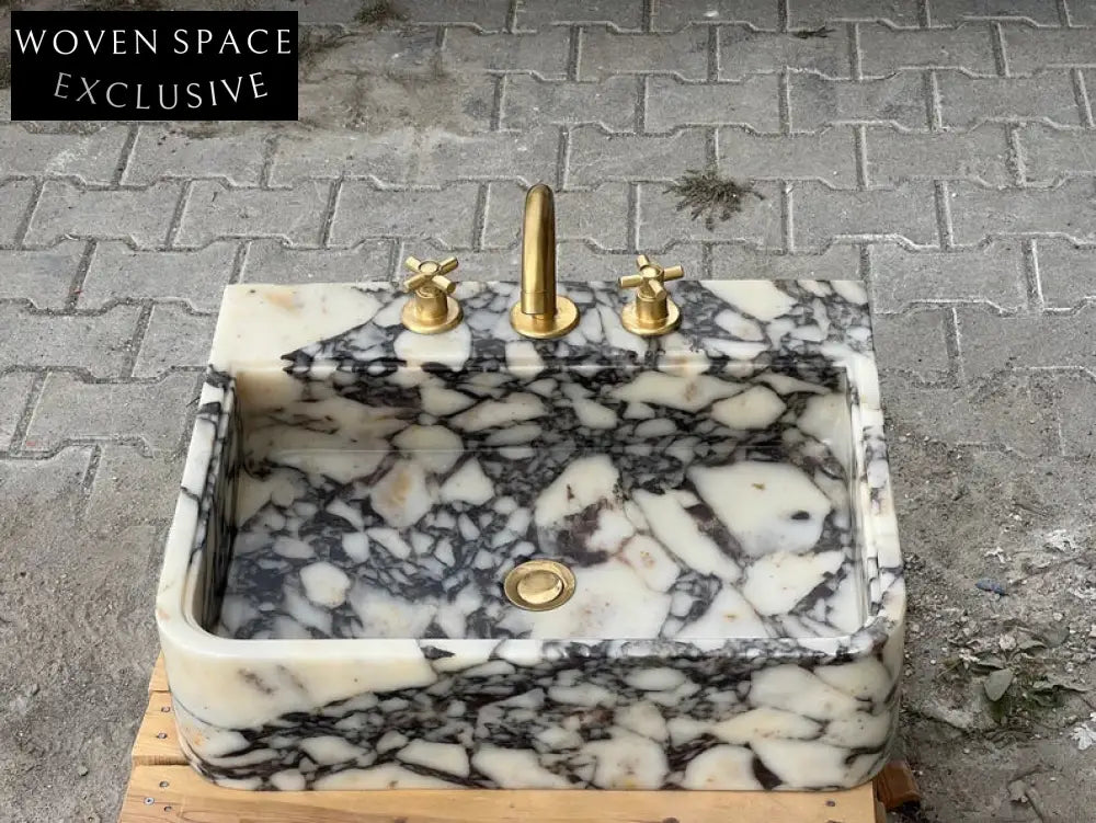 Calacatta Viola marble sink marble Wash basin