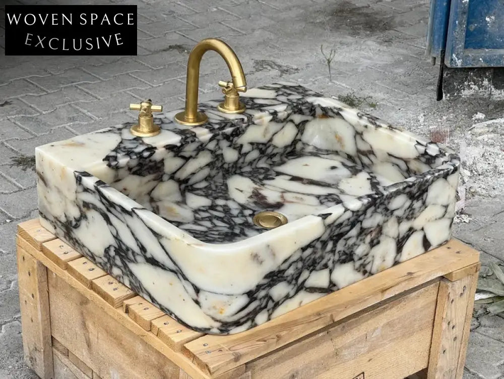 Calacatta Viola marble sink marble Wash basin