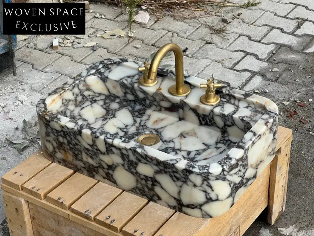 Calacatta Viola marble sink marble Wash basin