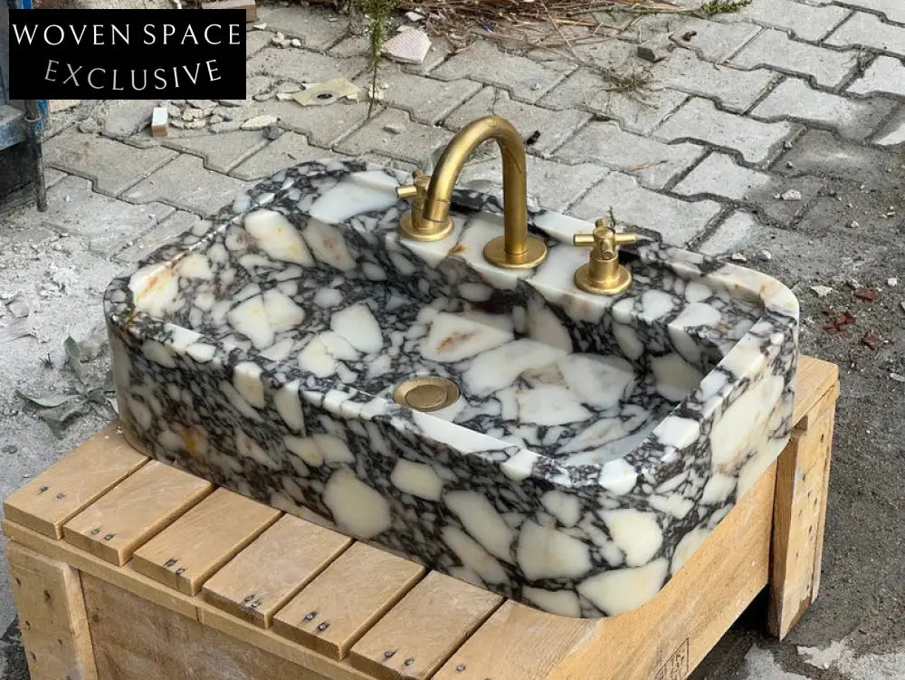 Calacatta Viola marble sink marble Wash basin