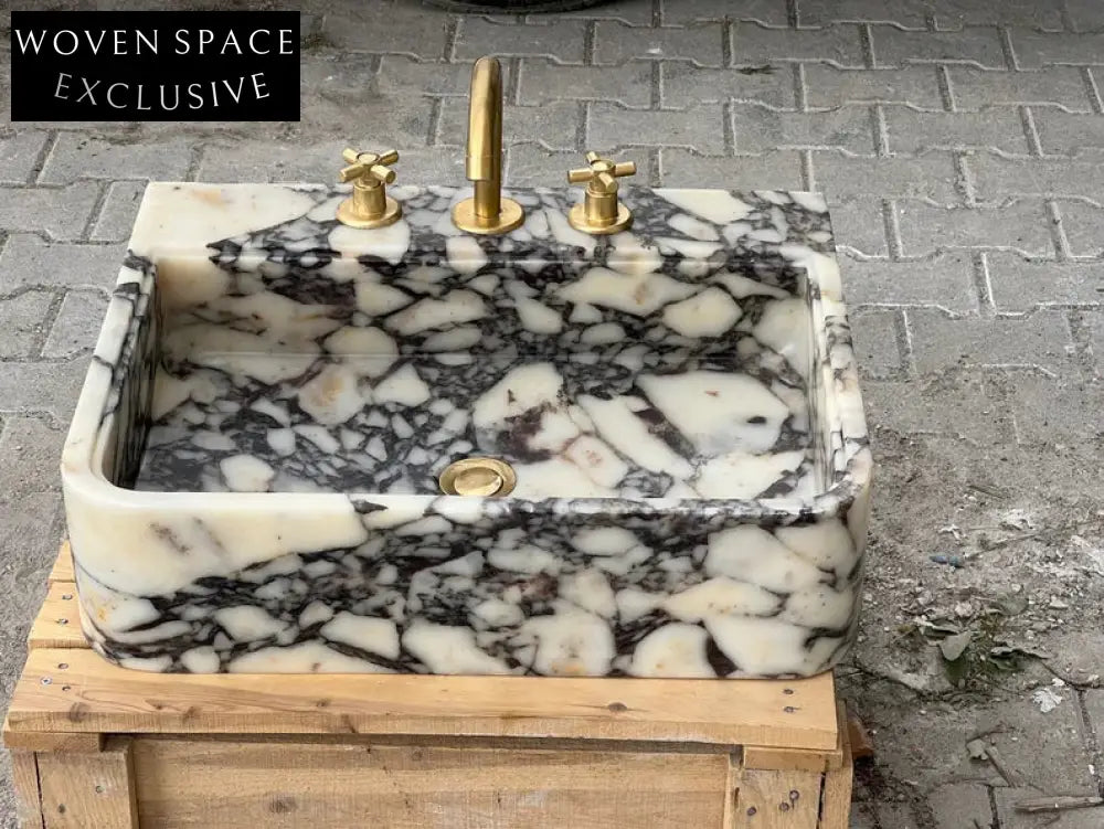 Calacatta Viola marble sink marble Wash basin
