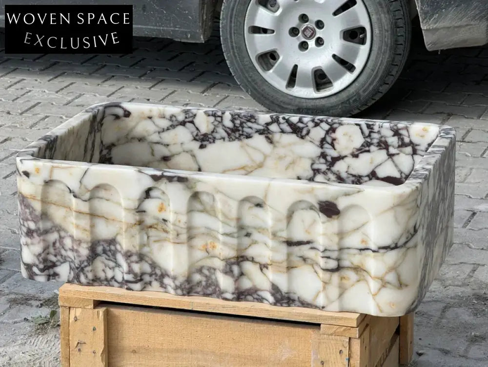 Calacatta Viola marble sink marble Wash basin