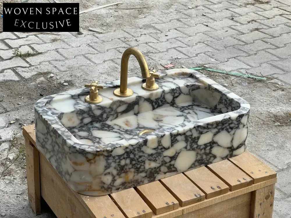 Calacatta Viola marble sink marble Wash basin