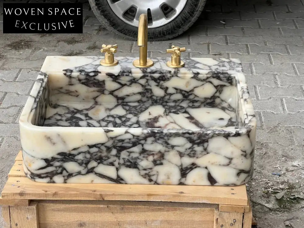 Calacatta Viola marble sink marble Wash basin