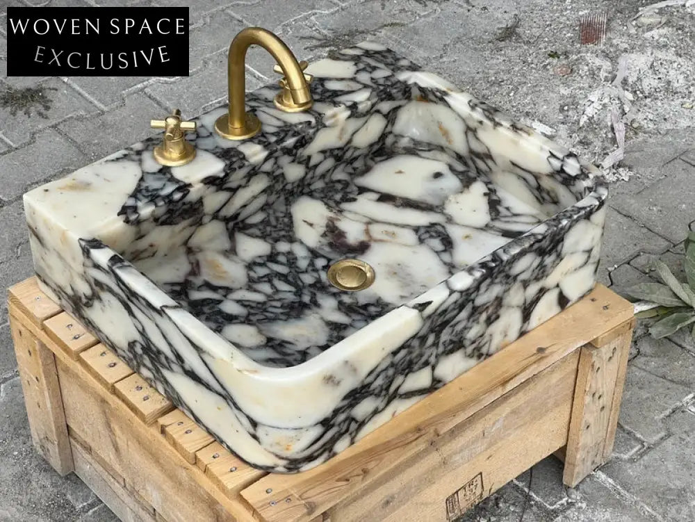 Calacatta Viola marble sink marble Wash basin