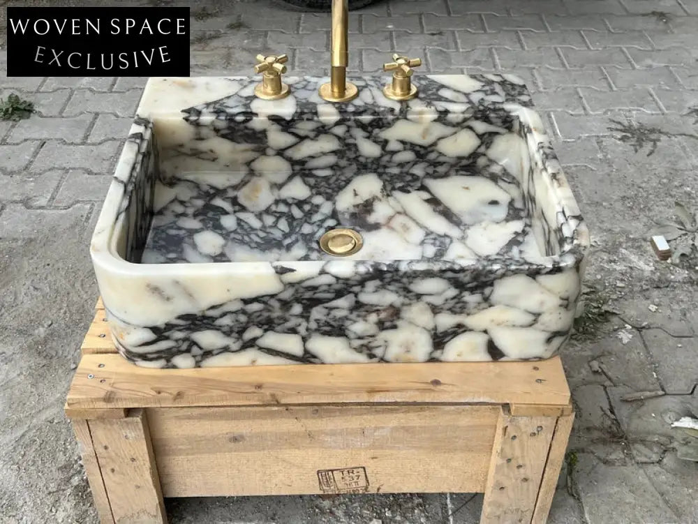 Calacatta Viola marble sink marble Wash basin