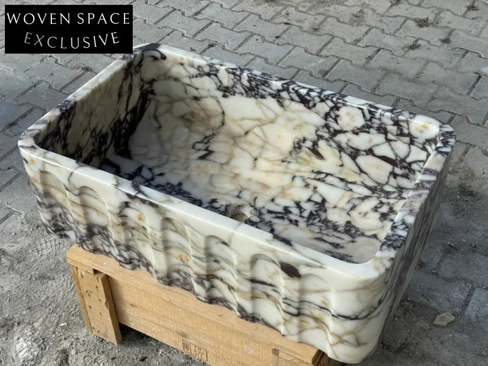 Calacatta Viola marble sink marble Wash basin