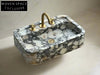 Calacatta Viola marble sink marble Wash basin