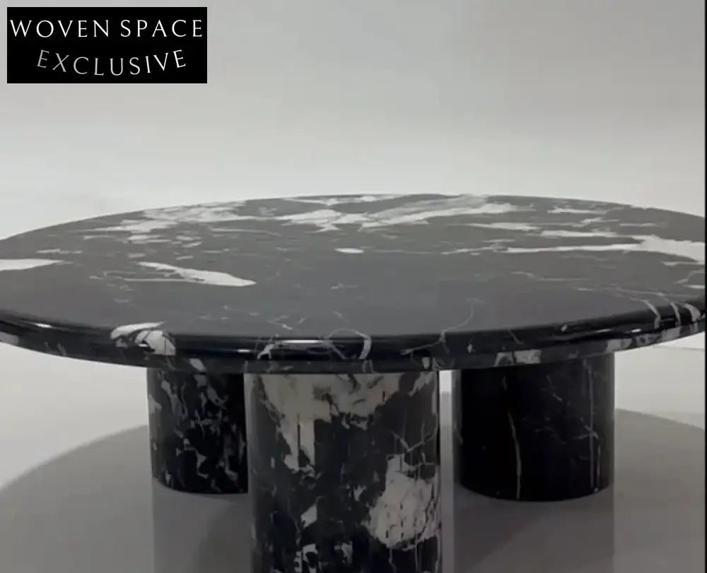 Tostone Calacatta Viola Black Natural Marble Coffee Table Luxury Home Decor