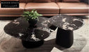 Tostone Calacatta Viola Black Natural Marble Coffee Table Luxury Home Decor