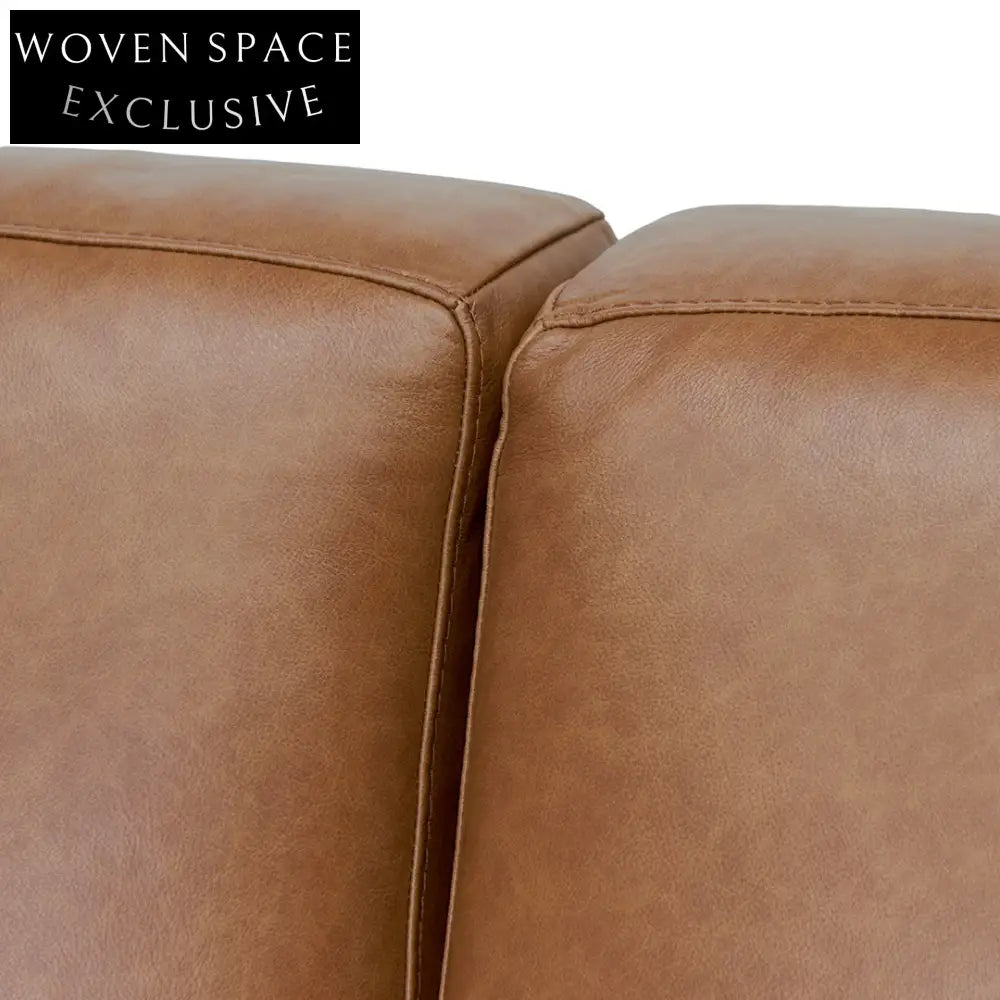 Caramel 4 Seater Sofa - Brown Leather Sofa