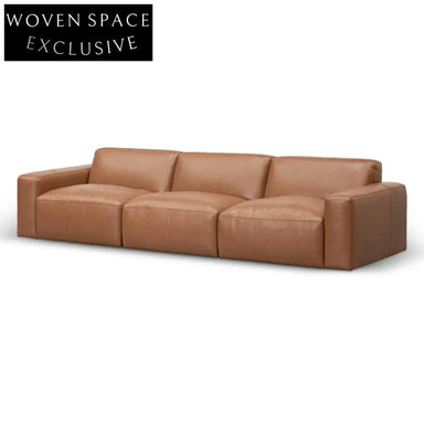 CLC8336-KSO 4 Seater Sofa - Caramel Brown Leather