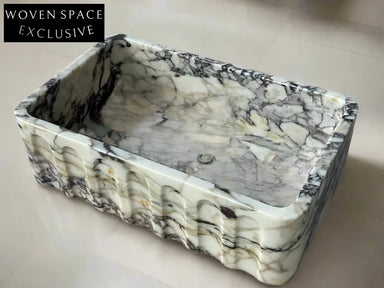 Carlo Viola Marble Sink Farmhouse Vanity Trendy Bathroom Basin